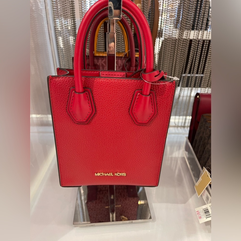 micheal kors small crossbody bag red❤️